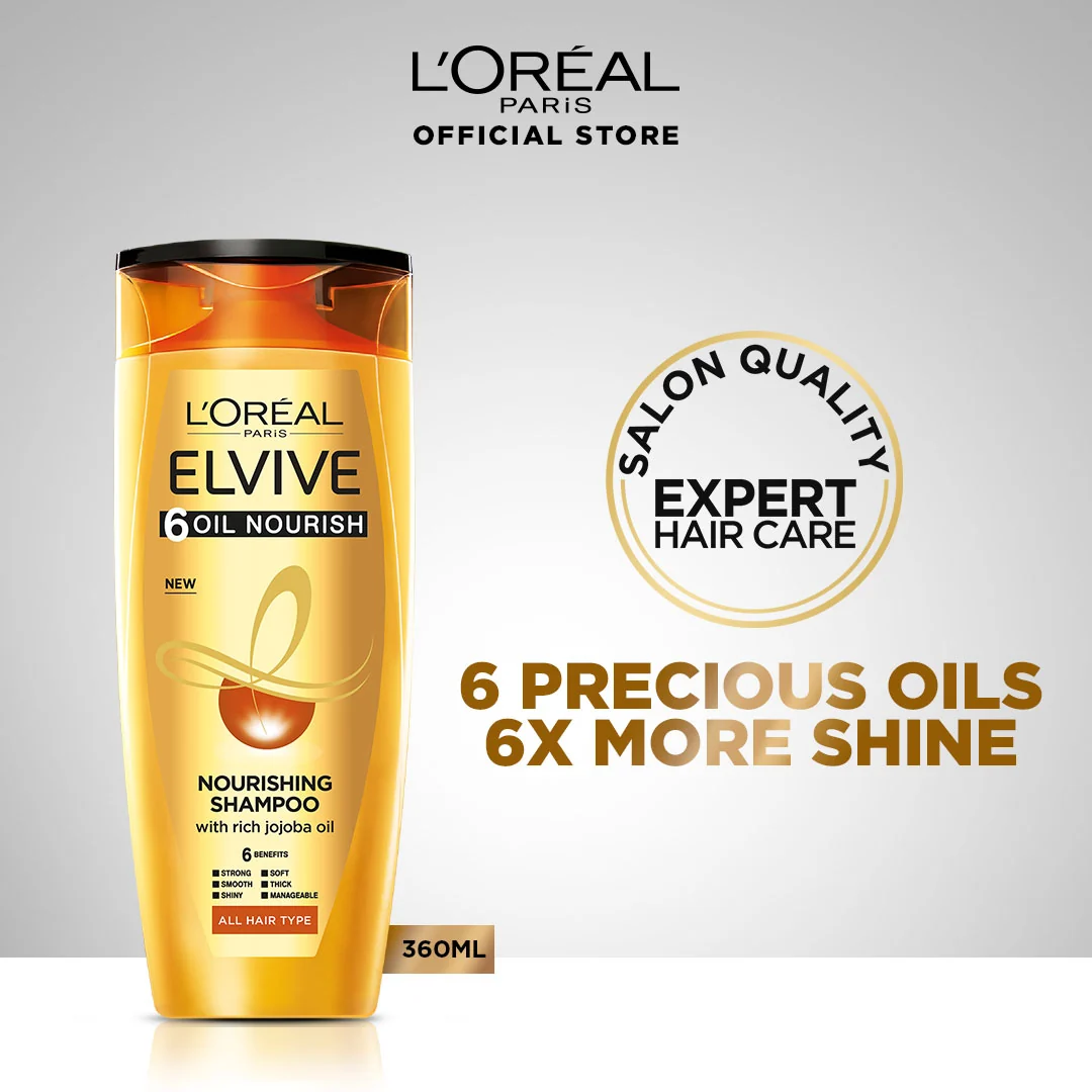LOREAL SHAMPOO 6-OIL 360ML